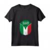Donna Arabia Saudita Italia - Zipper Maglietta con Collo a V - Bandiera Mista Saudita Italiana - Regalo Unico per Appassionati di Cultura