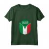 Donna Arabia Saudita Italia - Zipper Maglietta con Collo a V - Bandiera Mista Saudita Italiana - Regalo Unico per Appassionati di Cultura