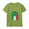 Donna Arabia Saudita Italia - Zipper Maglietta con Collo a V - Bandiera Mista Saudita Italiana - Regalo Unico per Appassionati di Cultura