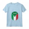 Donna Arabia Saudita Italia - Zipper Maglietta con Collo a V - Bandiera Mista Saudita Italiana - Regalo Unico per Appassionati di Cultura