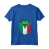 Donna Arabia Saudita Italia - Zipper Maglietta con Collo a V - Bandiera Mista Saudita Italiana - Regalo Unico per Appassionati di Cultura
