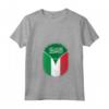 Donna Arabia Saudita Italia - Zipper Maglietta con Collo a V - Bandiera Mista Saudita Italiana - Regalo Unico per Appassionati di Cultura