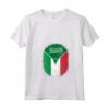 Donna Arabia Saudita Italia - Zipper Maglietta con Collo a V - Bandiera Mista Saudita Italiana - Regalo Unico per Appassionati di Cultura