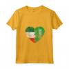 Donna Arabia Saudita Bandiera Italiana Cuore | Italia Saudi Flag Roots Maglietta con Collo a V - Mostra il Tuo Orgoglio per le Tue Radici