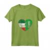 Donna Arabia Saudita Bandiera Italiana Cuore | Italia Saudi Flag Roots Maglietta con Collo a V - Mostra il Tuo Orgoglio per le Tue Radici