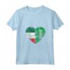 Donna Arabia Saudita Bandiera Italiana Cuore | Italia Saudi Flag Roots Maglietta con Collo a V - Mostra il Tuo Orgoglio per le Tue Radici