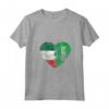 Donna Arabia Saudita Bandiera Italiana Cuore | Italia Saudi Flag Roots Maglietta con Collo a V - Mostra il Tuo Orgoglio per le Tue Radici