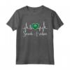 Arabia Saudita Battito Cardiaco ECG Pulse Maglietta con Bandiera e Radici - Mostra il Tuo Amore e Orgoglio per l'Arabia Saudita
