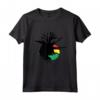 Rasta Dreads Bandiera Etiope Radici Reggae Rastafariano Giamaica Maglietta - Design Originale - Ideale per gli Amanti della Cultura Rastafariana e della Musica Reggae