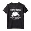Nato Per Andare In Moto Costretto Ad Andare Al Lavoro - Maglietta per Motociclisti - Regalo per Natale, Pasqua e Compleanno