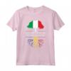 Italiano Coltivato con Radici Rumene - Romania Maglietta Patriottica per Feste e Eventi - Souvenir Personalizzato di Bucarest e Altre Città