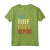 Skateboarding Vintage Skateboard Eat Sleep Maglietta - Design retrò per Skater di Tutte le Età - Ideale come Regalo