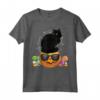 Gatto di Halloween - Spooky Maglietta Donna Uomo Gatto Nero - Ideale per Amanti dei Gatti e Feste a Tema