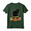 Gatto di Halloween - Spooky Maglietta Donna Uomo Gatto Nero - Ideale per Amanti dei Gatti e Feste a Tema