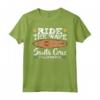 Ride The Wave Santa Cruz California Surfer Surfboard Maglietta - Design Retro Vintage - Ideale per gli Amanti del Surf
