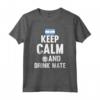 Divertente Camicia Argentina - Keep Calm & Drink Mate Flag Regali Maglietta - Ideale per gli Amanti dell'Argentina e del Mate