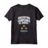 Argentina Campeones del Mundo 2022 - Canotta da Calcio per tifosi dell'Argentina e di Messi - Maglia Campioni del Mondo 2022