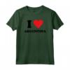 I Heart Argentina Personalized Tee Shirt - Unique BFF Valentines Day Christmas Gift for Argentina Lovers - Custom Tshirt for Special Occasions