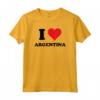 I Heart Argentina Personalized Tee Shirt - Unique BFF Valentines Day Christmas Gift for Argentina Lovers - Custom Tshirt for Special Occasions