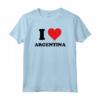 I Heart Argentina Personalized Tee Shirt - Unique BFF Valentines Day Christmas Gift for Argentina Lovers - Custom Tshirt for Special Occasions