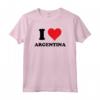 I Heart Argentina Personalized Tee Shirt - Unique BFF Valentines Day Christmas Gift for Argentina Lovers - Custom Tshirt for Special Occasions