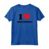I Heart Argentina Personalized Tee Shirt - Unique BFF Valentines Day Christmas Gift for Argentina Lovers - Custom Tshirt for Special Occasions
