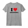 I Heart Argentina Personalized Tee Shirt - Unique BFF Valentines Day Christmas Gift for Argentina Lovers - Custom Tshirt for Special Occasions
