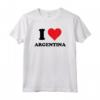 I Heart Argentina Personalized Tee Shirt - Unique BFF Valentines Day Christmas Gift for Argentina Lovers - Custom Tshirt for Special Occasions