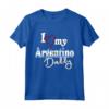 Argentina Bandiera Amore - Il mio Argentino Papà Camiseta - Maglietta per Figli e Figlie - Regalo per Papà Argentino
