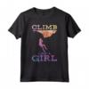 Boulder Climber Donna Ragazza Bambini Arrampicata Maglietta - Regalo per Scalatori di Roccia - Design Vintage per Amanti dell'Arrampicata