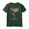 Boulder Climber Donna Ragazza Bambini Arrampicata Maglietta - Regalo per Scalatori di Roccia - Design Vintage per Amanti dell'Arrampicata