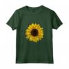 Camicia Grafica Girasole da Donna - T-shirt Estiva Casual con Stampa Fiore - Regalo Unico per Compleanni e Ringraziamento