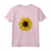 Camicia Grafica Girasole da Donna - T-shirt Estiva Casual con Stampa Fiore - Regalo Unico per Compleanni e Ringraziamento