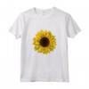 Camicia Grafica Girasole da Donna - T-shirt Estiva Casual con Stampa Fiore - Regalo Unico per Compleanni e Ringraziamento