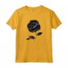 Bella Rosa Nera Fiore Rosa Maglietta - Design Floreale Gotico Unisex - Regalo Romantico per San Valentino e Matrimoni