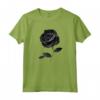 Bella Rosa Nera Fiore Rosa Maglietta - Design Floreale Gotico Unisex - Regalo Romantico per San Valentino e Matrimoni