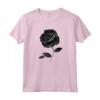 Bella Rosa Nera Fiore Rosa Maglietta - Design Floreale Gotico Unisex - Regalo Romantico per San Valentino e Matrimoni