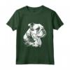 Bulldog Inglese Arte Amore Bulldog Maglietta - Regalo Carino per Addestratori e Proprietari di Bulldog