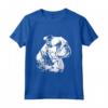 Bulldog Inglese Arte Amore Bulldog Maglietta - Regalo Carino per Addestratori e Proprietari di Bulldog