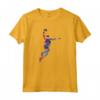 Giocatore di Basket Slam Dunk Rosso Frattale - Maglietta Arte Astratta Sport - Regalo Unico per Natale o Compleanno