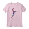 Giocatore di Basket Slam Dunk Rosso Frattale - Maglietta Arte Astratta Sport - Regalo Unico per Natale o Compleanno