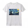 La notte stellata Tee Shirts - Cool Vincent Van Gogh Pittore Maglietta - Maglietta Unica per Regalare o Come Ricordo - Design Chic e alla Moda