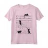 Carino Gatto Gattino Giocare Musica Nota Chiave Musicista Arte Maglietta - Ideale per Amanti della Musica e degli Animali - Regalo Divertente per Musicisti