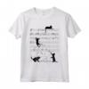 Carino Gatto Gattino Giocare Musica Nota Chiave Musicista Arte Maglietta - Ideale per Amanti della Musica e degli Animali - Regalo Divertente per Musicisti