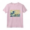 La Grande Onda off Kanagawa Cool Vintage Pittura Giapponese Maglietta - Design Artistico Giapponese - Ideale come Regalo di Compleanno per Amanti dell'Arte e della Cultura Giapponese