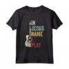 In Jesus Name I Play Guitar - Christian Band Chitarra Maglietta - Regalo per Chitarrista Cristiano - Ideale per Compleanno o Natale