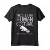 Dugong Easy Halloween Costume Umano - Fai da te Regalo Maglietta per Bambini e Adulti - Halloween Cosplay