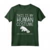 Dugong Easy Halloween Costume Umano - Fai da te Regalo Maglietta per Bambini e Adulti - Halloween Cosplay