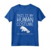 Dugong Easy Halloween Costume Umano - Fai da te Regalo Maglietta per Bambini e Adulti - Halloween Cosplay