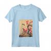 Donna Arte Giapponese Woodblock Vintage - Maglietta con Collo a V - Design Fiori e Uccelli - Ideale come Regalo Unico